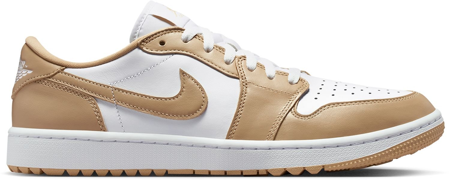 Nike Air Jordan 1 Low G Golf Shoes White/Linen White - Carl's Golfland