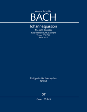 Johann Sebastian Bach: St. John Passion - Sheet music