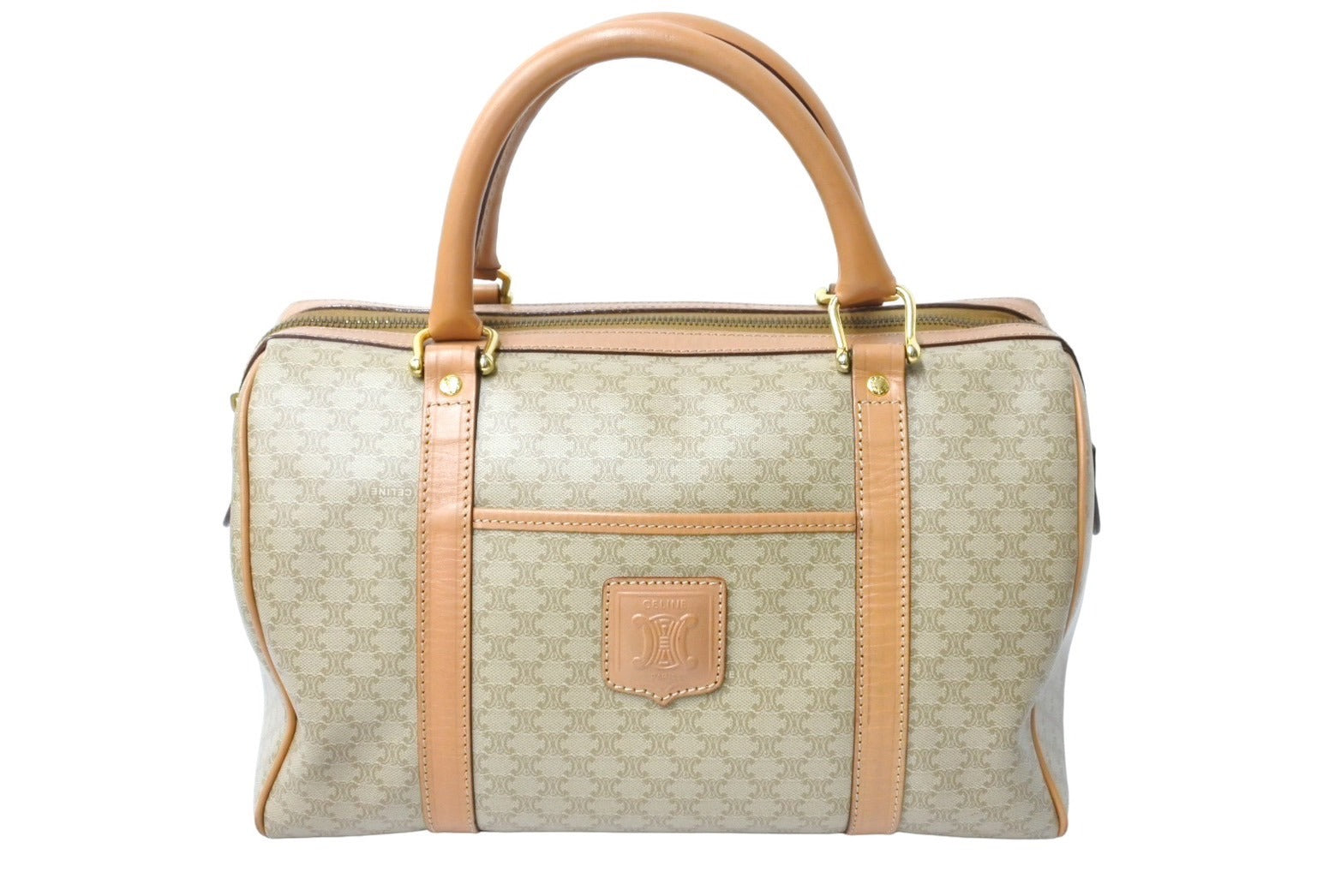 しーちゃん 様 CELINE ハンドバッグ ミニボストン ホワイトマカダム柄