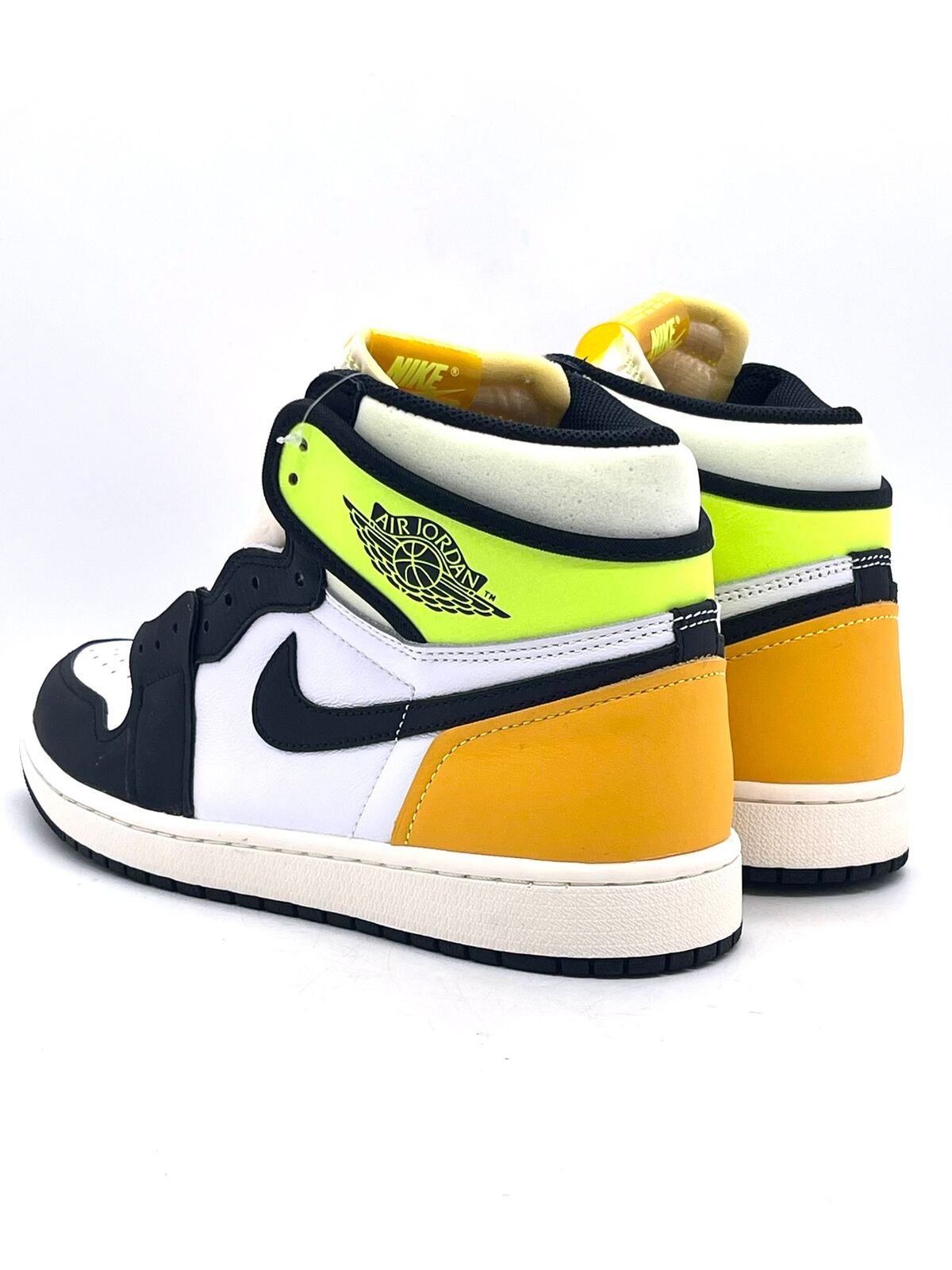 Jordan 1 Retro High White Black Volt University Gold