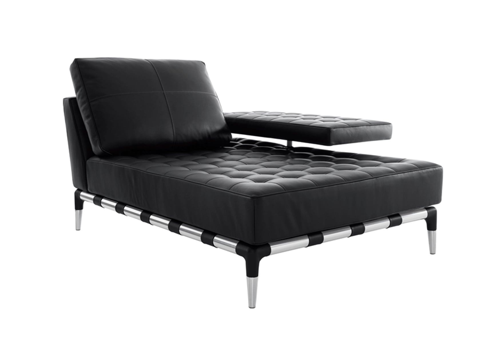 Cassina（カッシーナ）241-21 PRIVE 1人掛ロングシート 黒革（13X606