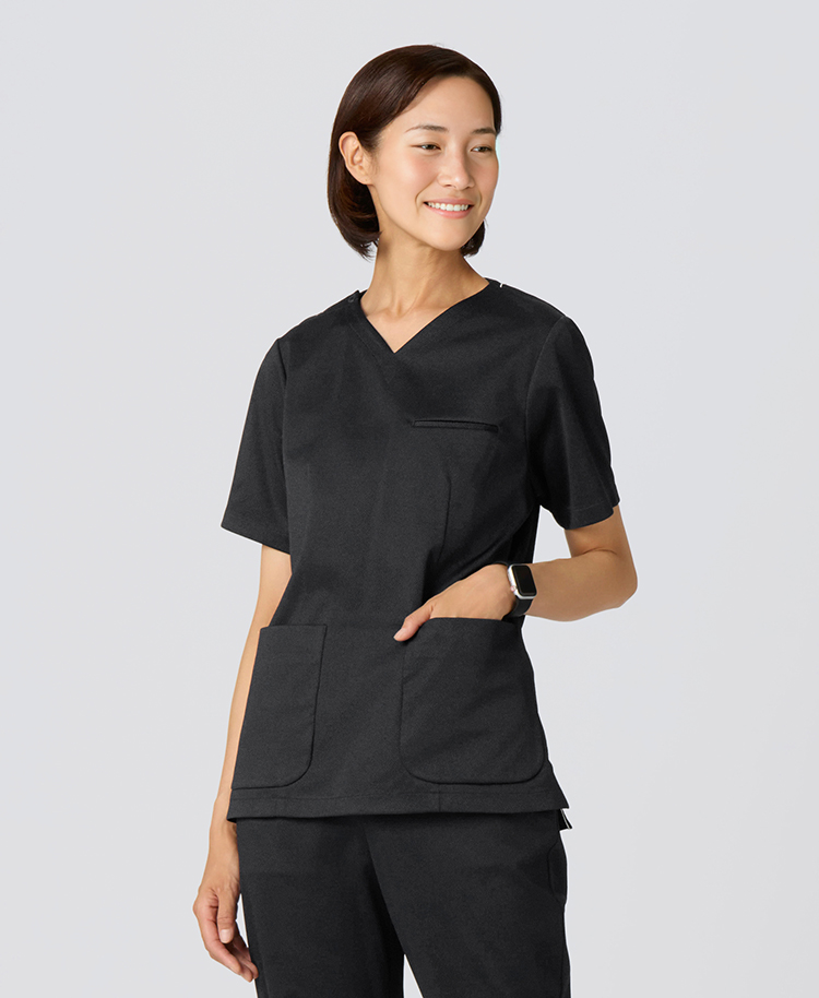 レディース:スクラブトップス・DECO | おしゃれ白衣のクラシコ公式通販