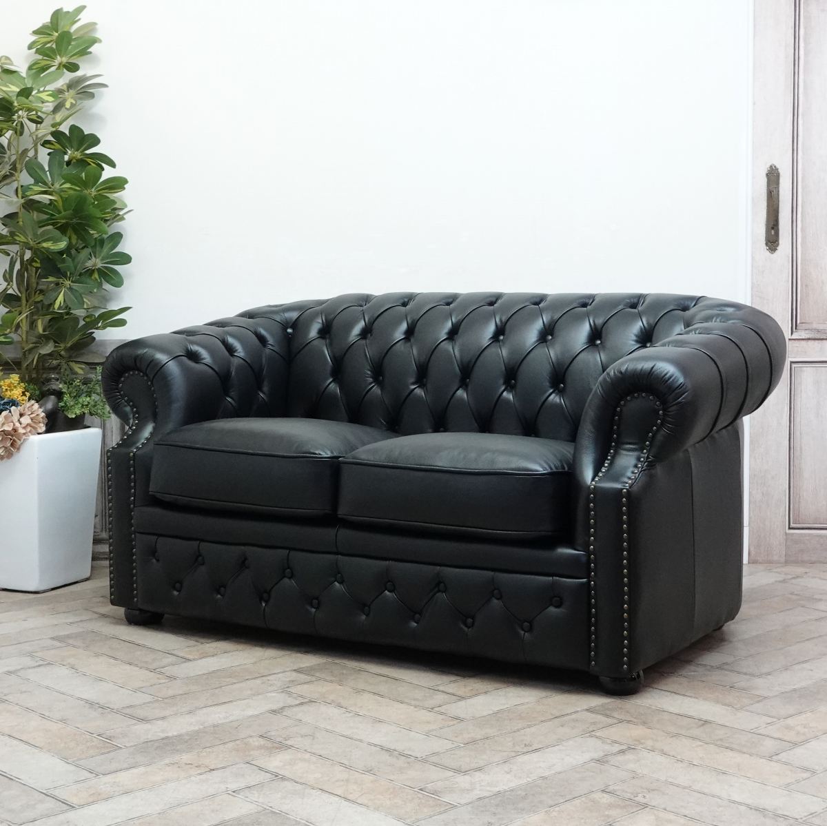 本革2人掛けソファ・アンティークテイスト SA-341 新着アンティーク