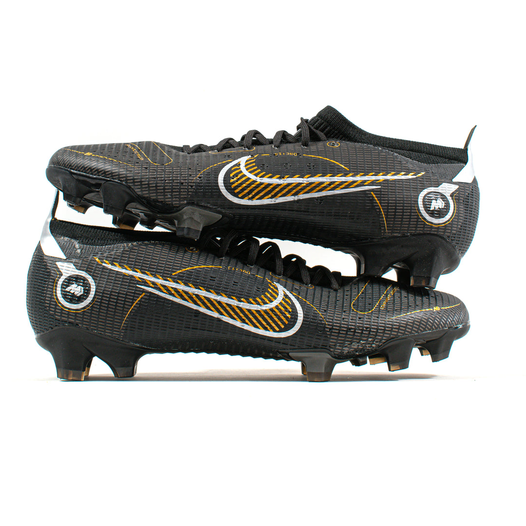 Nike ロゴ入りストラップ ブラック/ゴールドスワロフスキーカスタム