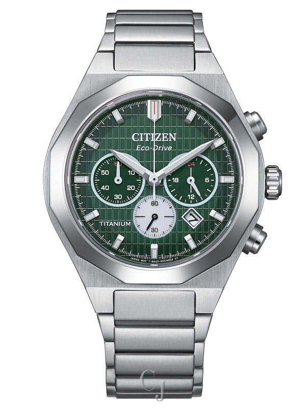 CITIZEN ZENSHIN SENKEI GREEN DIAL MEN'S WATCH CA4691-59X