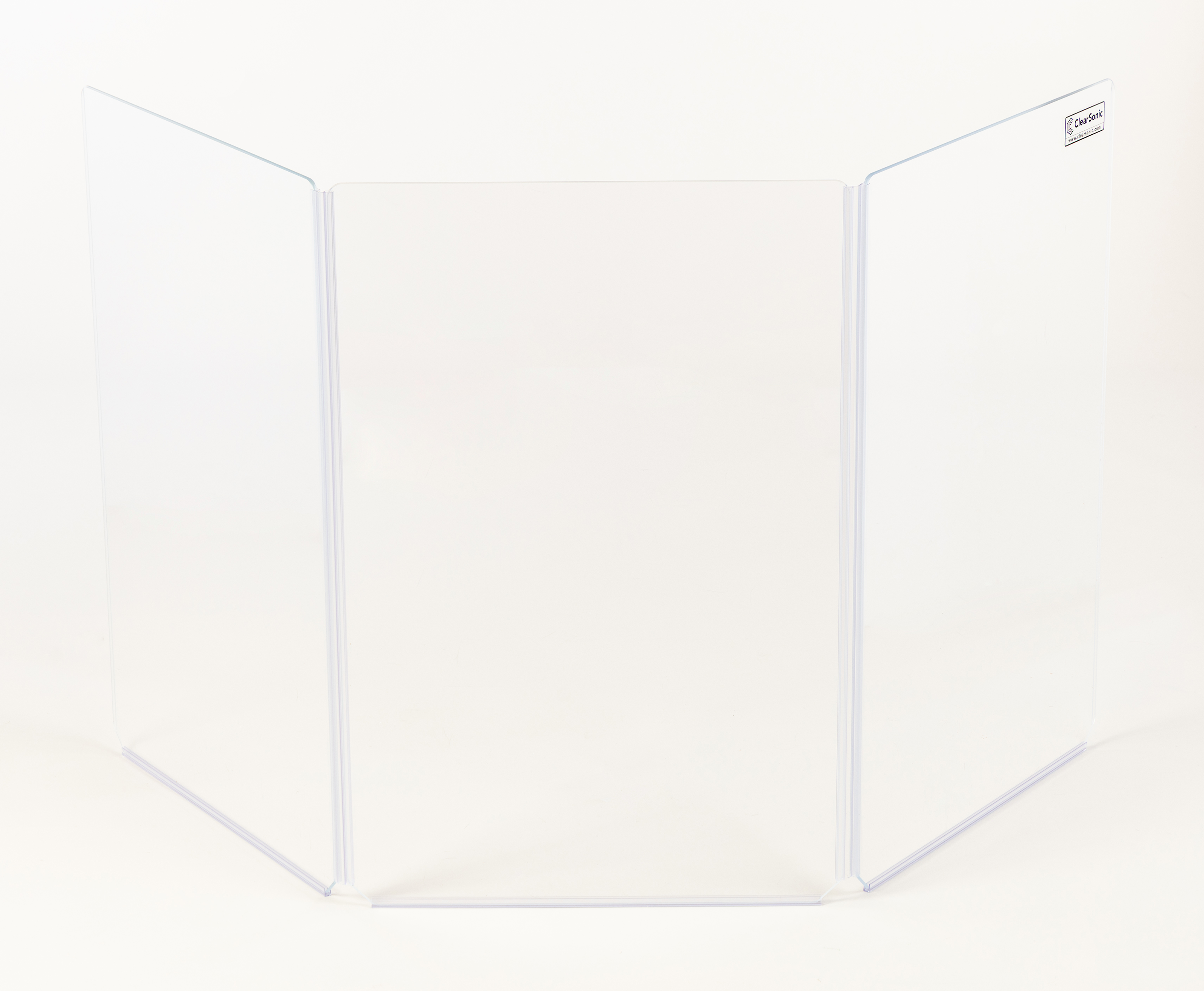 A2436x3 - 3 ft. Tall, 3-Panel Acrylic Amp Shield – ClearSonic