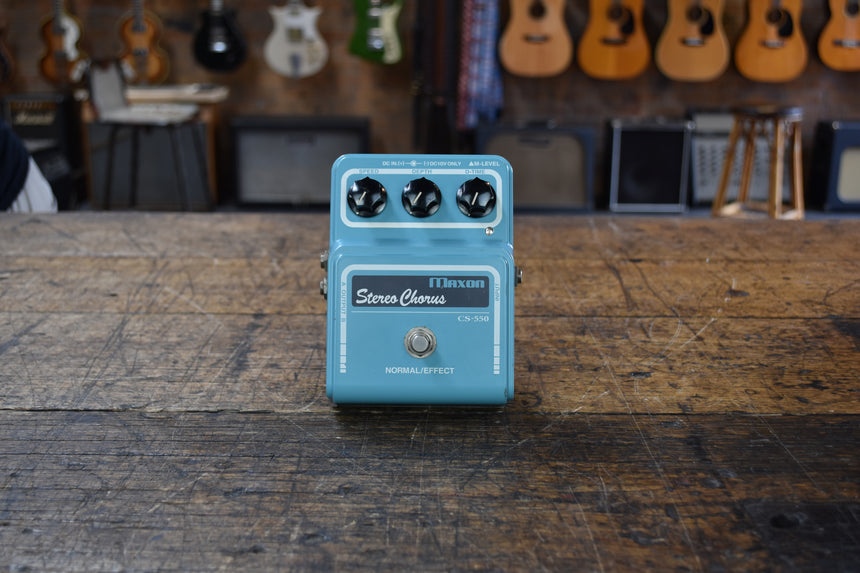 Maxon CS-550 Stereo Chorus 2000s - Blue – Clingan Guitars