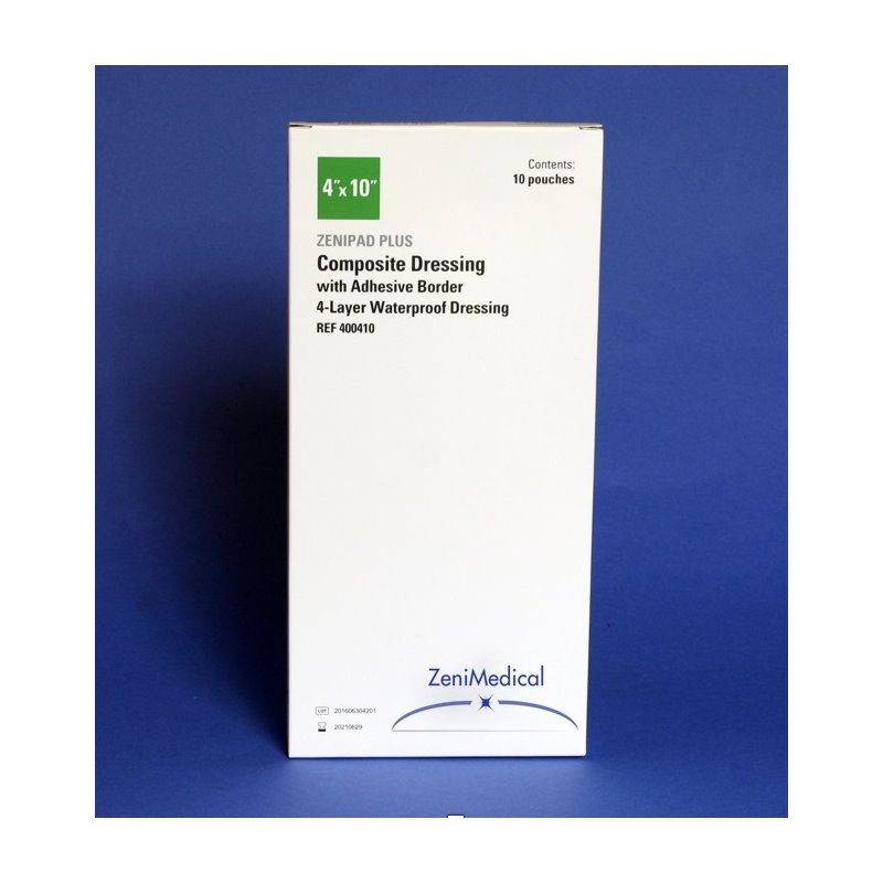 ZENI MEDICAL - 400410, 7634 - DRESSING ZENIPAD PLUS 4X10 EA [10/BX