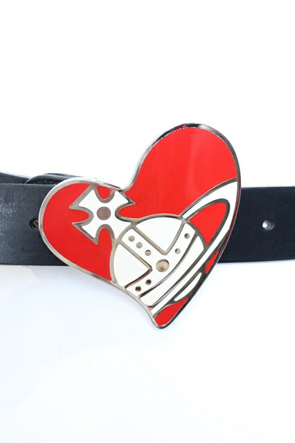 ヴィヴィアンウエストウッド 中古 / ハートベルト レッドxブラック O