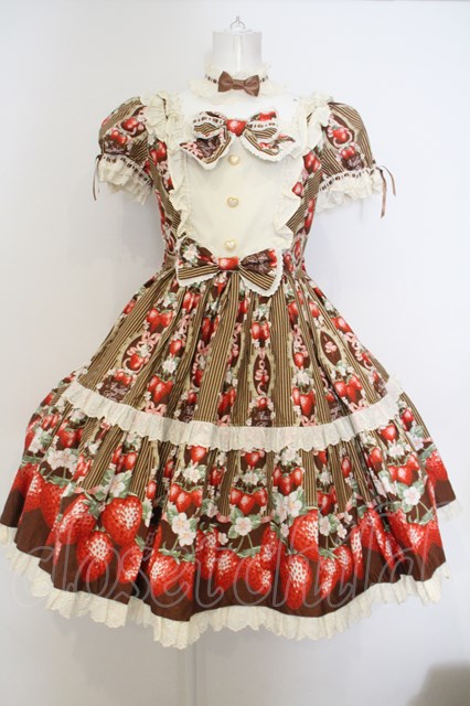 Angelic Pretty / Berry Gardenティアードワンピース ブラウン O-23-12