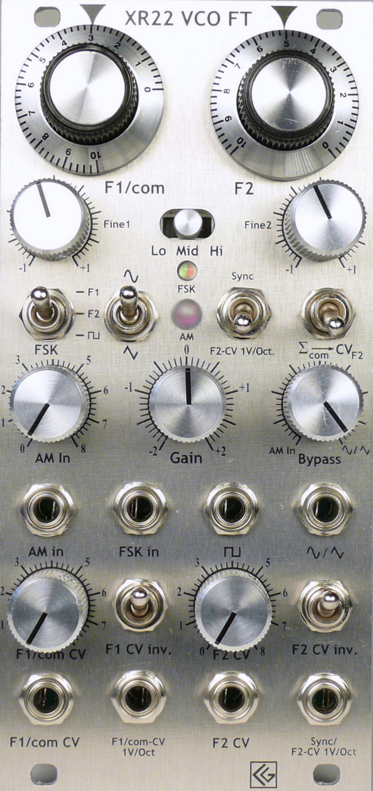 モジュラーシンセ/ユーロラックCG-Products XR22 VCO FT 【公式通販】