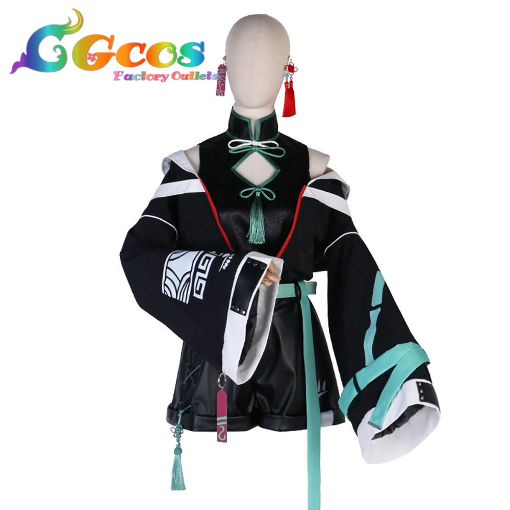 バーチャルYouTuber VTuber 緑仙 チャイナストリート コスプレ衣装