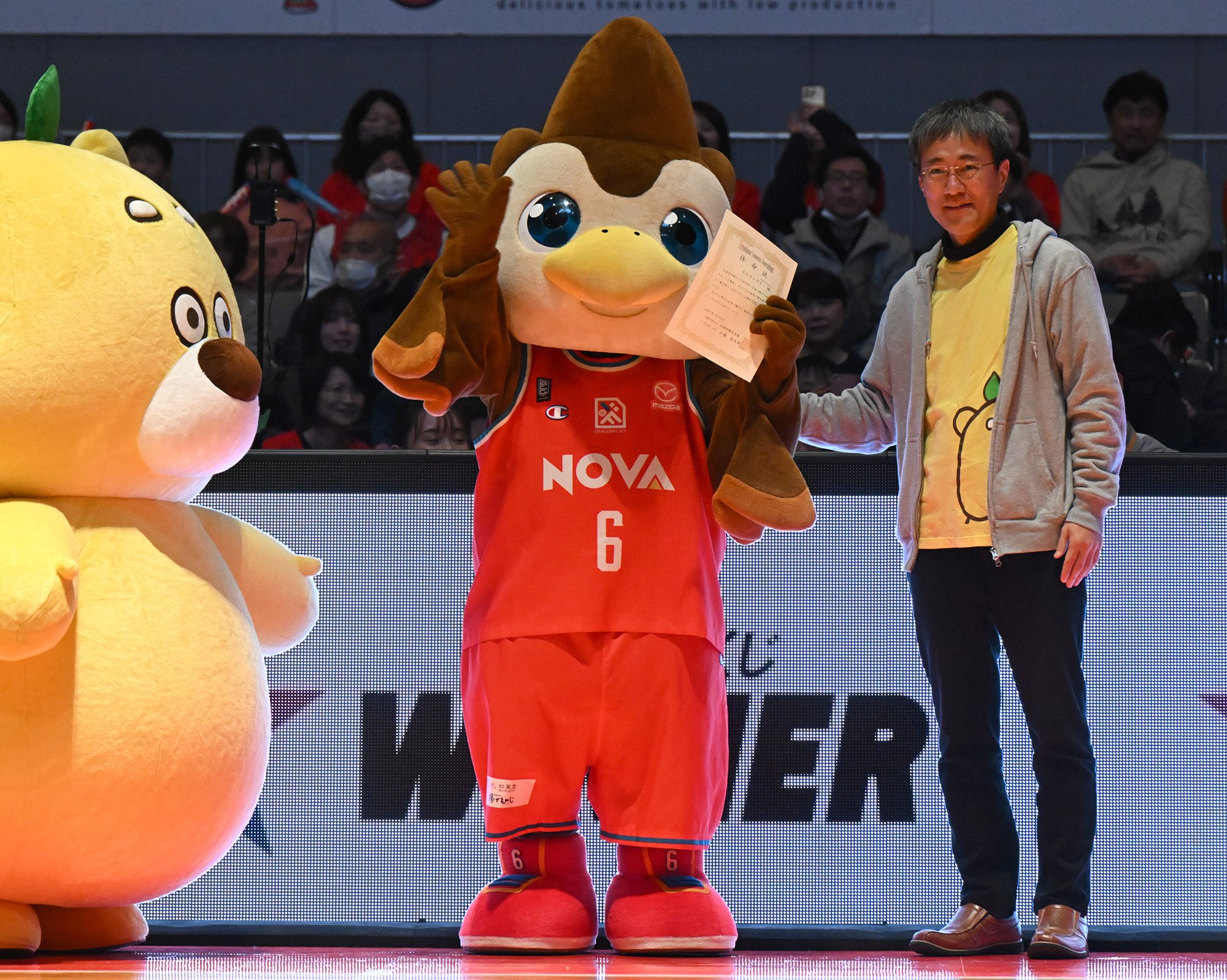 モヒカンアビィが「HITひろしま観光大使」に ドラフラのマスコット