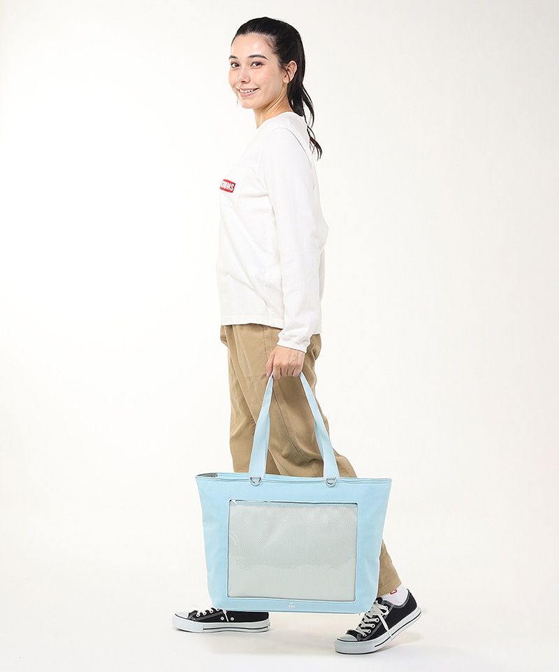 Clear Pocket Tote Bag Sweat/クリアポケットトートバッグスウェット