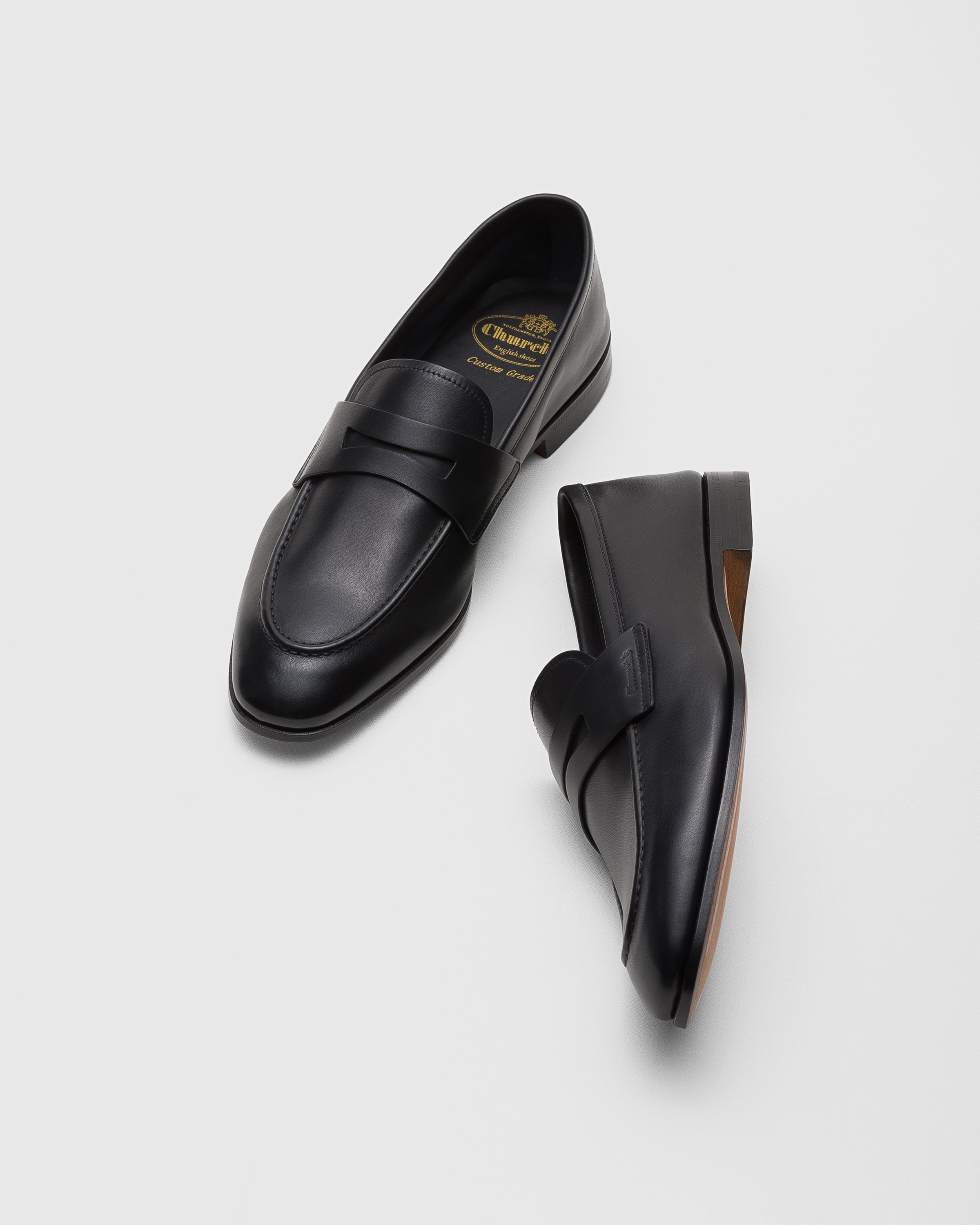 ブラック カーフスキン ローファー | Church's