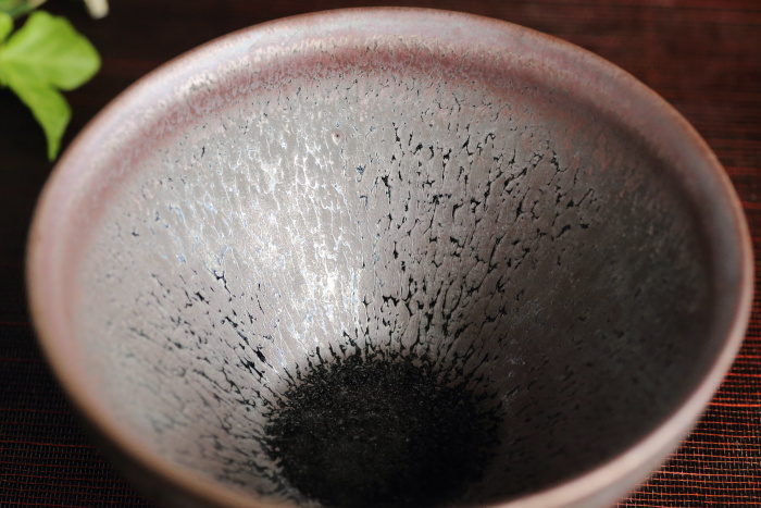 古谷宣幸 油滴天目茶盌 穴窯焼成 作家もの抹茶茶碗 茶の湯 茶道 茶陶