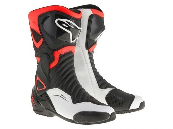 Alpinestars SMX-6 V2 Boots Black Red White + Free Shipping! | 24