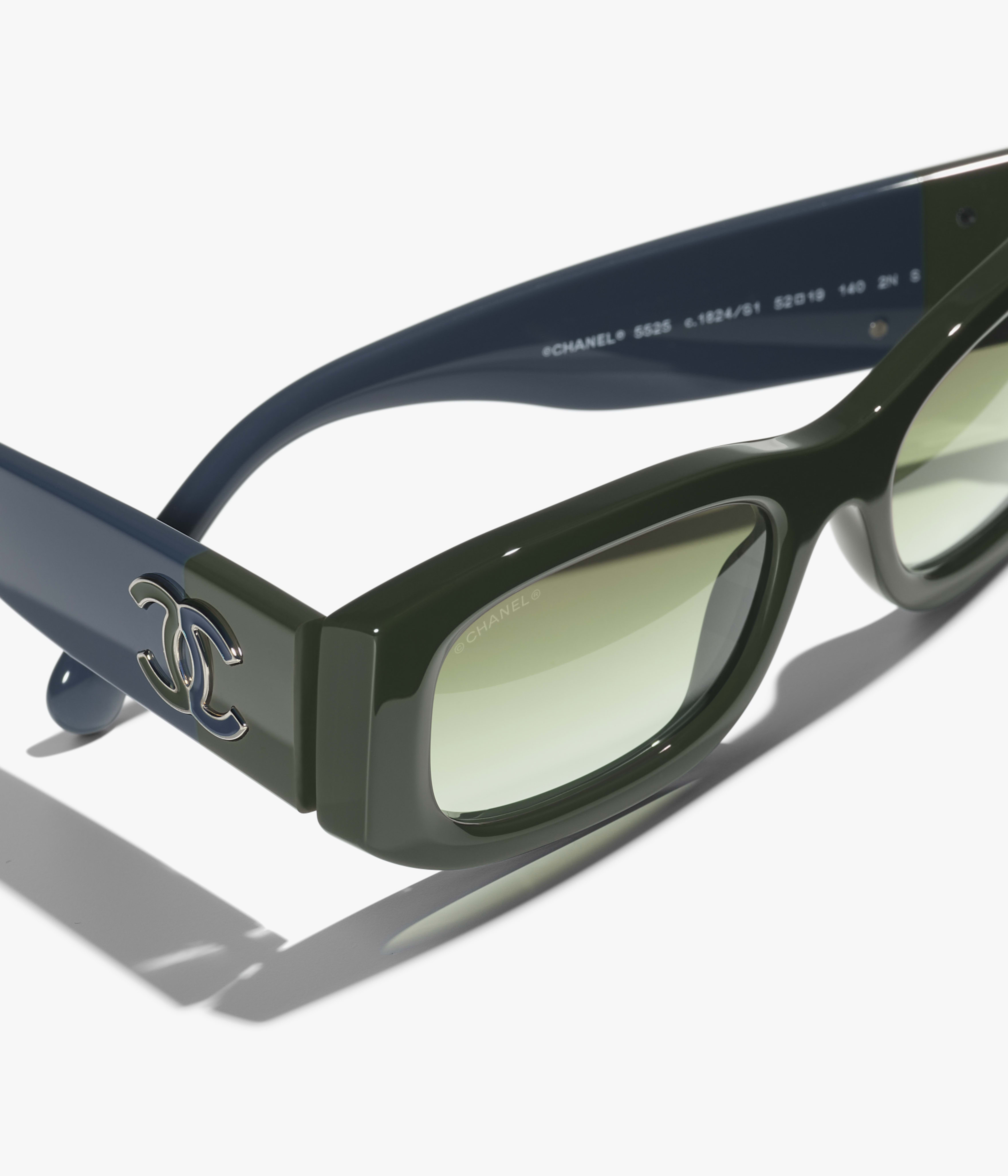 CHANEL Sunglasses: Rectangle Sunglasses, acetate — Fashion | CHANEL