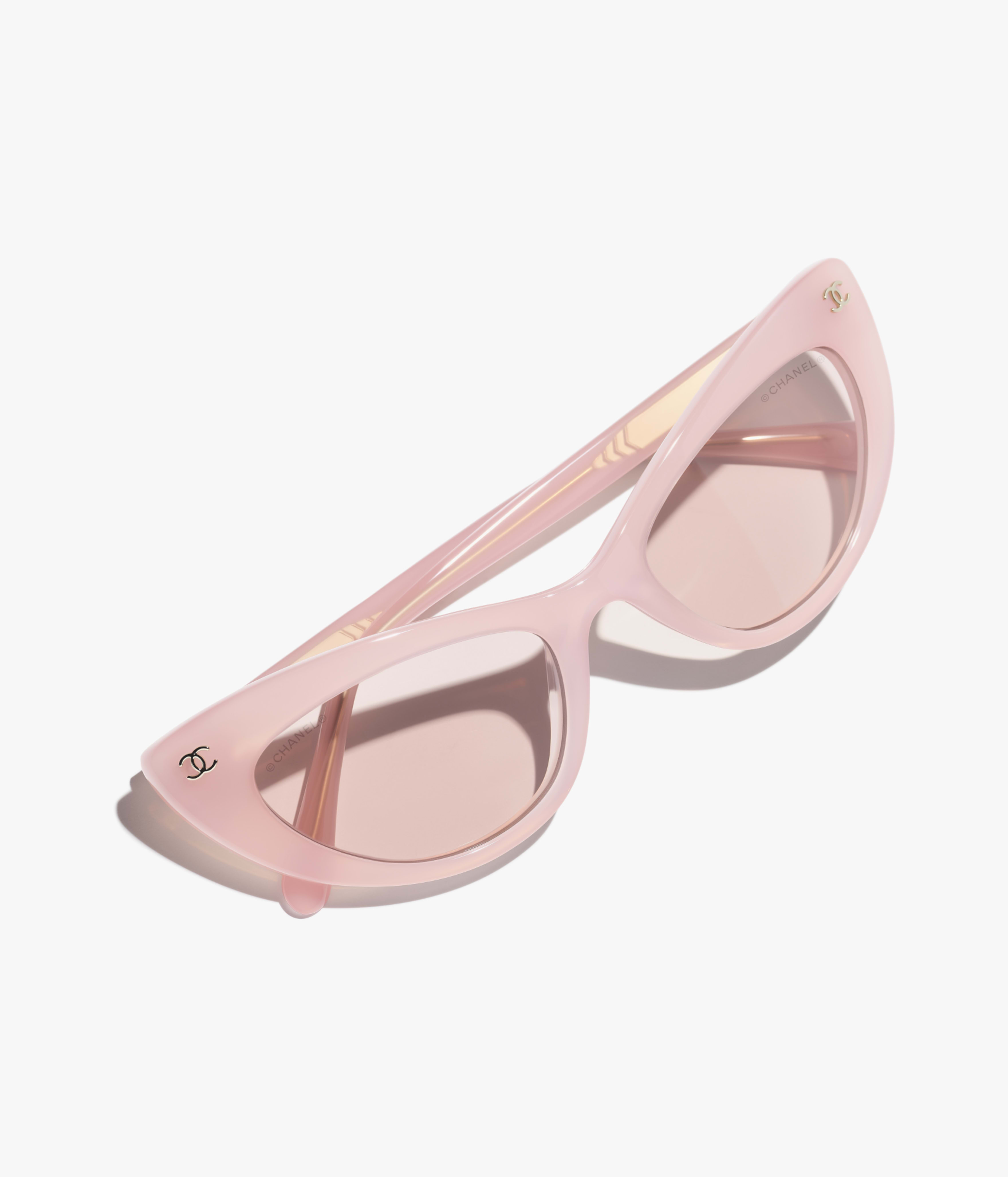 CHANEL サングラス: キャッツアイ シェイプ サングラス, アセテート