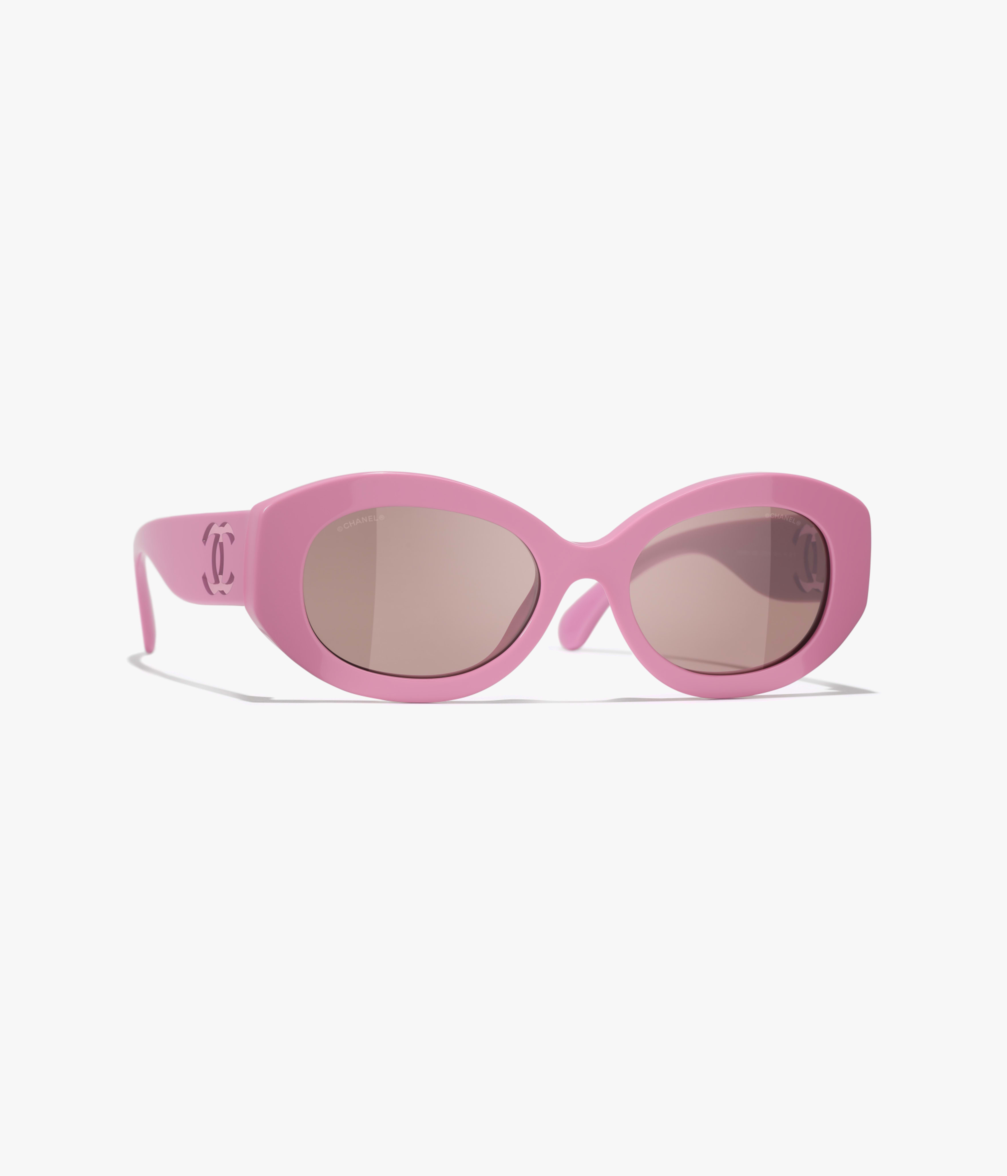 CHANEL Sunglasses: Oval Sunglasses, acetate & nylon — Fashion | CHANEL