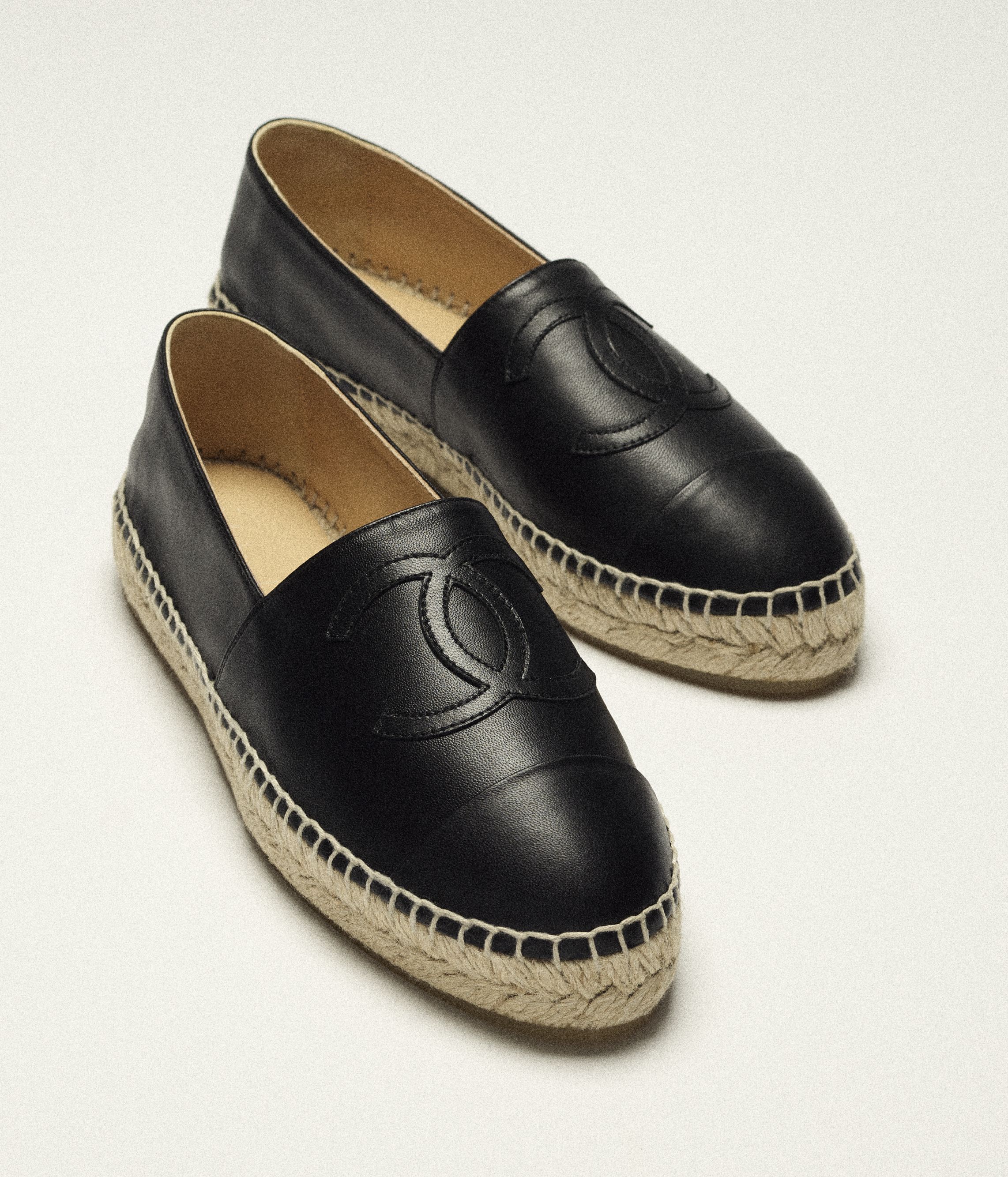 エスパドリーユ - ラムスキン、ブラック — ファッション | CHANEL シャネル