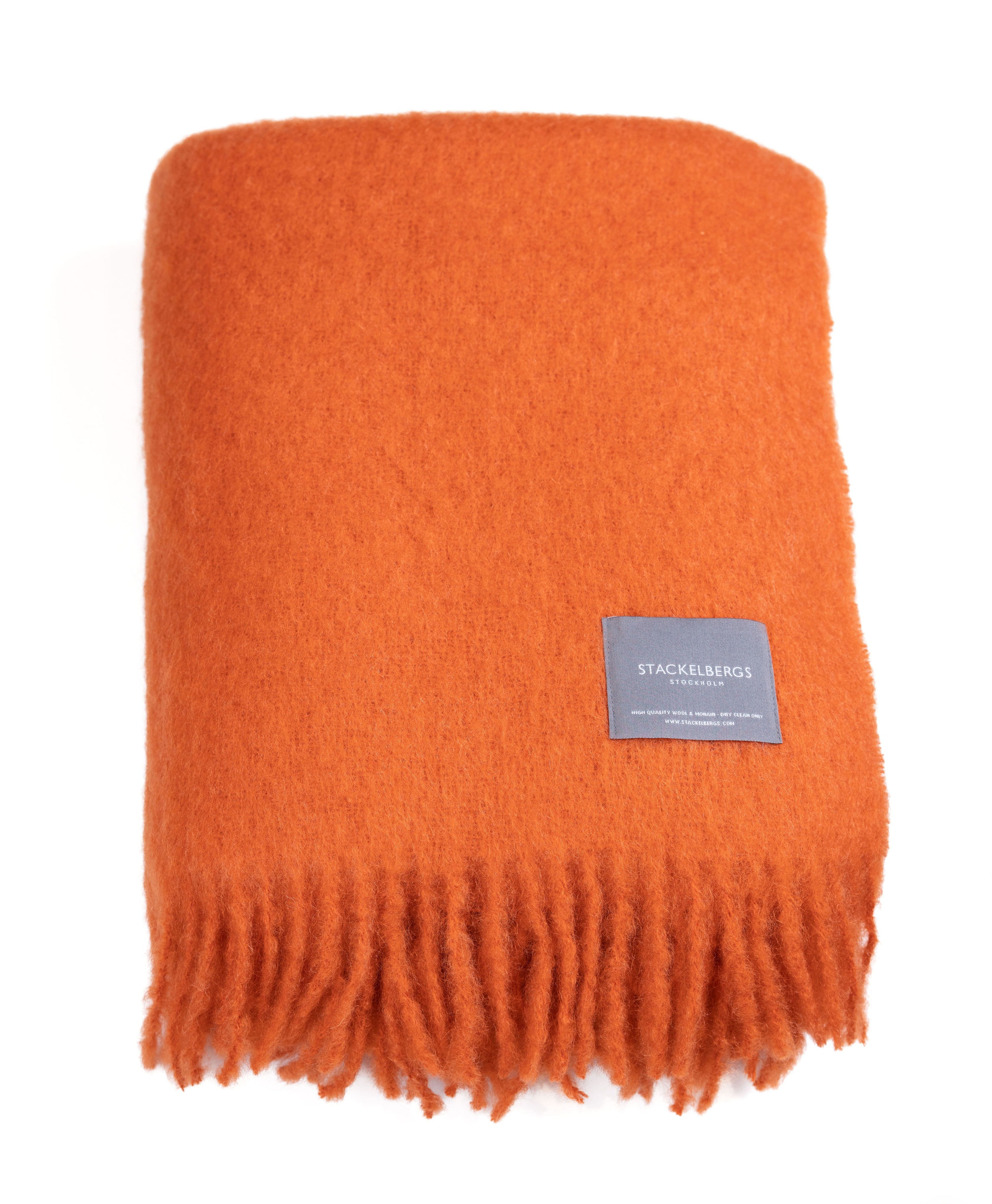 Stackelbergs】 モヘアブランケット| Jaffa Orange 130 x 170 cm