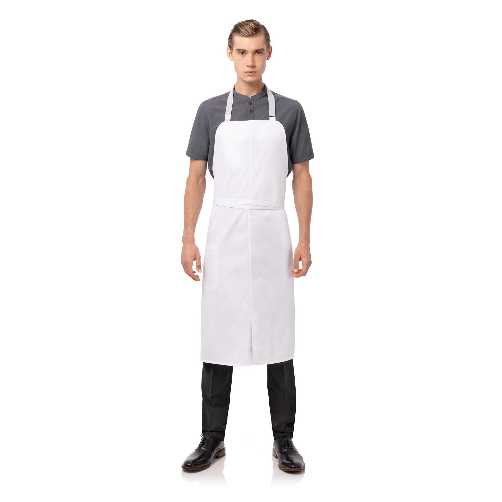 大判・ホワイト・胸当てエプロン「ブリオ」Chef Works® — Chef Works Japan