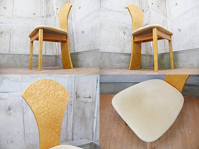 松創】エルテNO.7 バーズアイメープル ダイニングチェア 椅子 IDC大塚