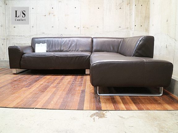 IDC大塚家具】L/S Comfort-06(L/S STYLISH-06) 総革 ダークブラウン