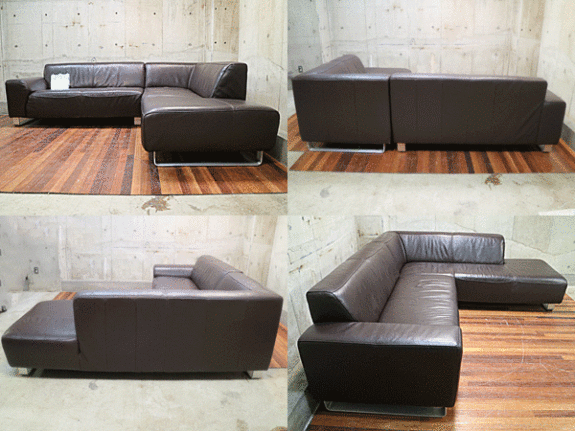 IDC大塚家具】L/S Comfort-06(L/S STYLISH-06) 総革 ダークブラウン