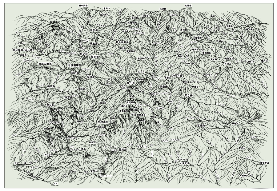 092 「山岳空中散歩－日本アルプス－」