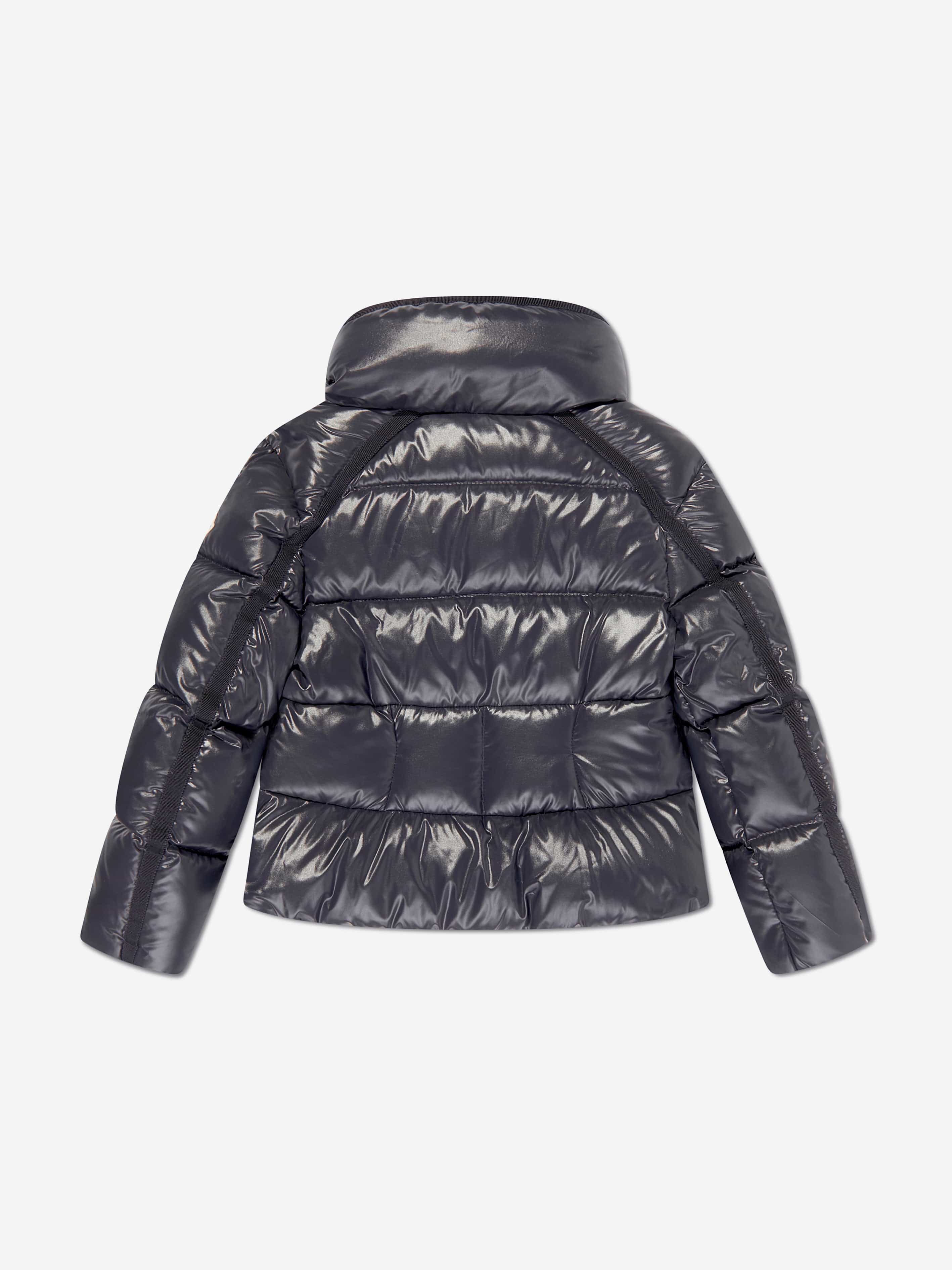 Moncler Enfant Girls Down Padded Selat Jacket in Navy | Childsplay