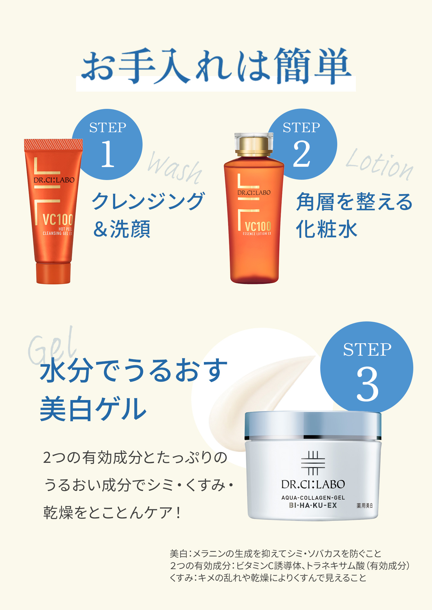 もうシミ増やさない！2つの有効成分配合でとことんシミ予防！-薬用