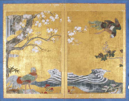 市指定 紙本金地著色花鳥図 - 宇和島市ホームページ ｜ 四国・愛媛