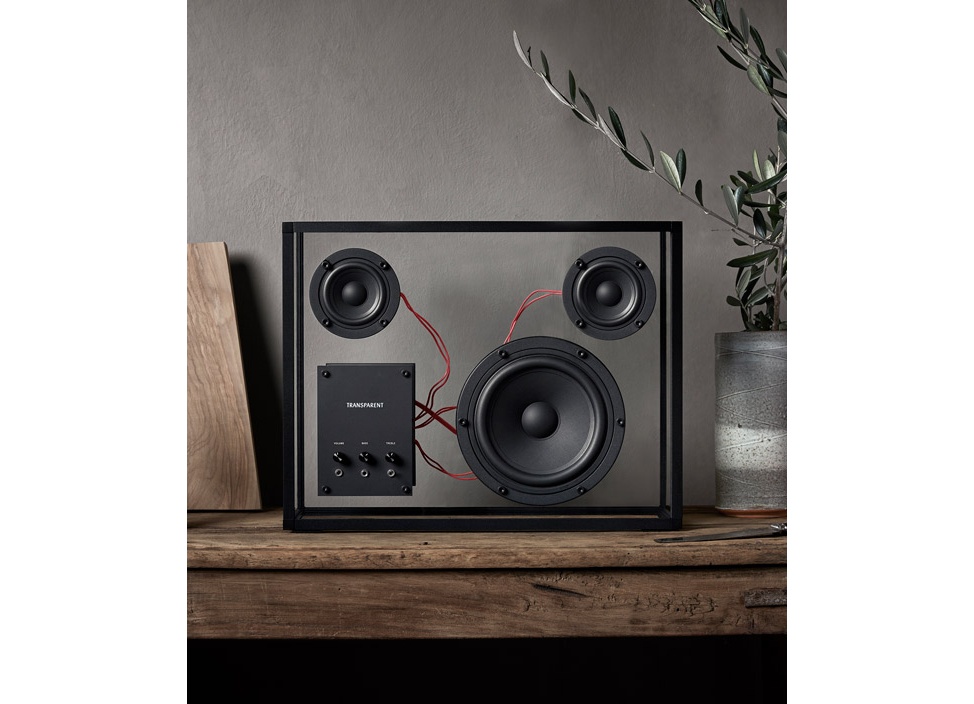 TRANSPARENT / トランスペアレント】スピーカー （BK×RD）の商品詳細