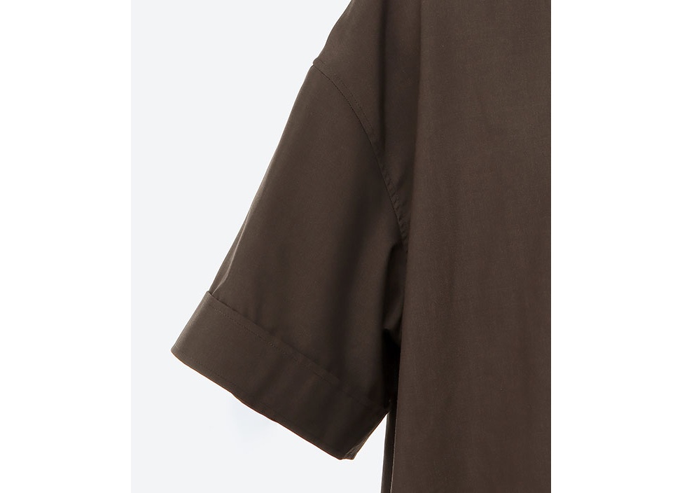 THE RERACS / ザ リラクス】The Side Zip Pullover Shirt Short Sleeve