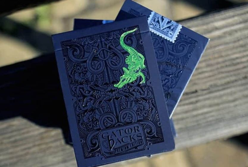 GATORBACKS METALLIC GREEN Playing Cards Bicycle Ellusionist Theory11