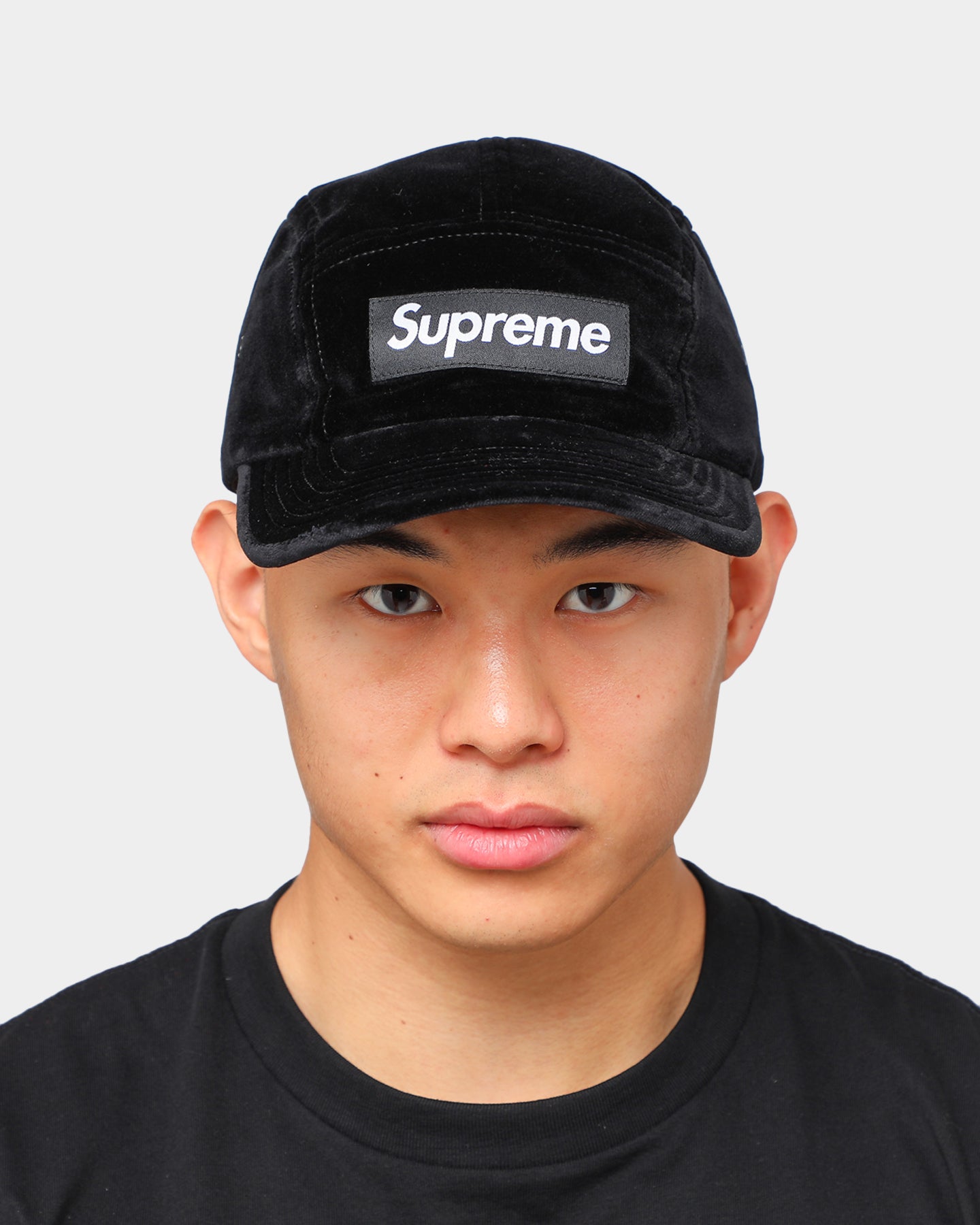 Supreme Velvet Camp Cap Black | Culture Kings US