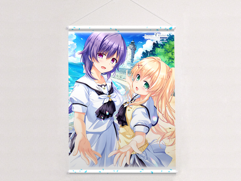 Summer Pockets REFLECTION BLUE]B2タペストリー（紬ヴェンダース＆水