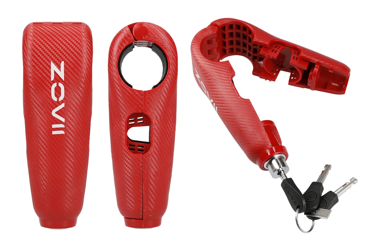 大音量アラームで盗難、いたずらを防止！持ち運びに便利なアラーム付き