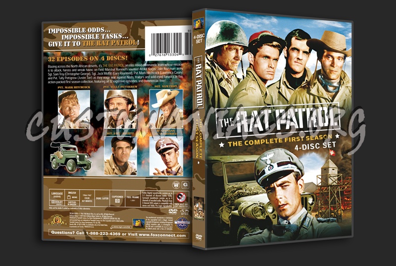 The Rat Patrol Season 1 dvd cover - DVD Covers & Labels by