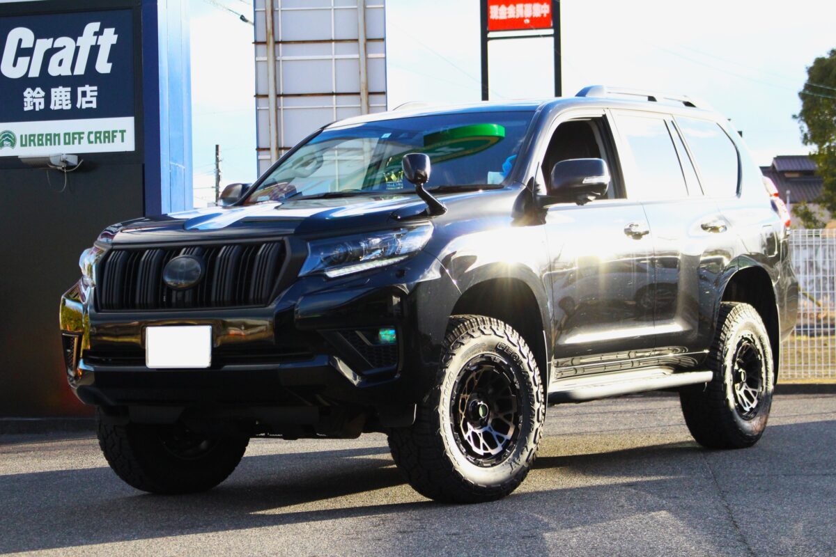 モトレージ TERRA コイルスプリング で150プラドをリフトアップする