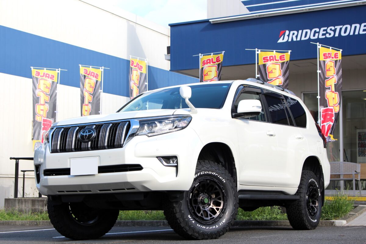 150プラドにモトレージ TERRA コイルスプリング & Air/G Rocksを装着