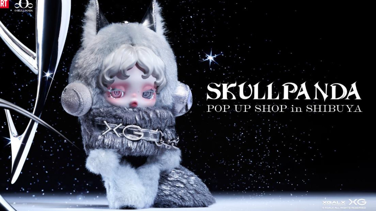 渋谷で“SKULLPANDA”初のポップアップ開催！ XGコラボの「ぬいぐるみ