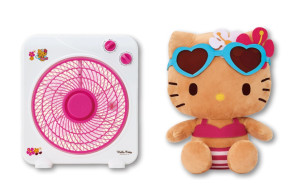 写真）ローソンに“日焼けキティ”の当りくじ登場！ 扇風機やクリア