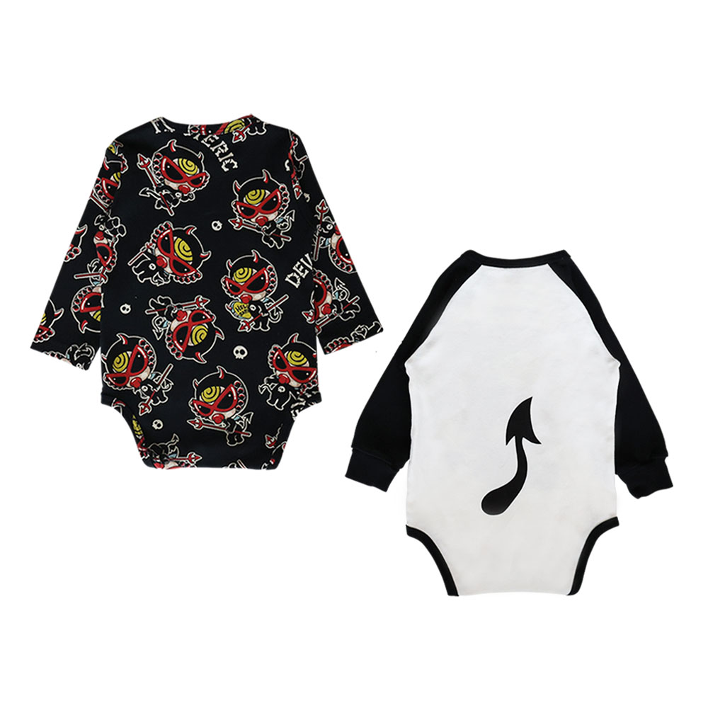 MY FIRST HYSTERIC DEVILKIN 長袖ロンパース セット 14；ブラック系