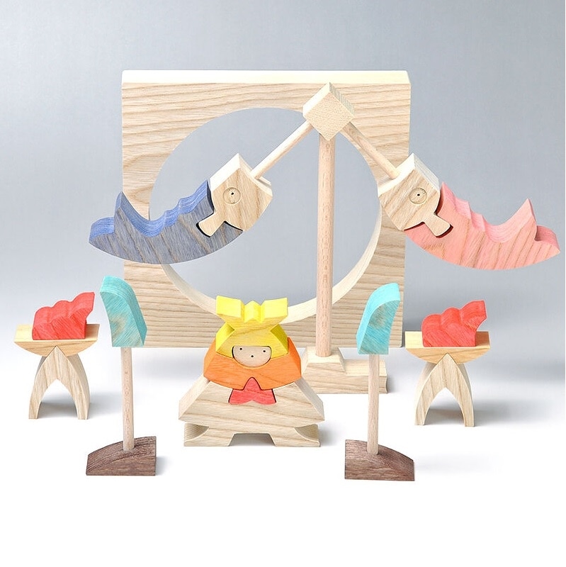 小黒三郎の五月人形(組み木)《予約受付中》｜木のおもちゃの通販