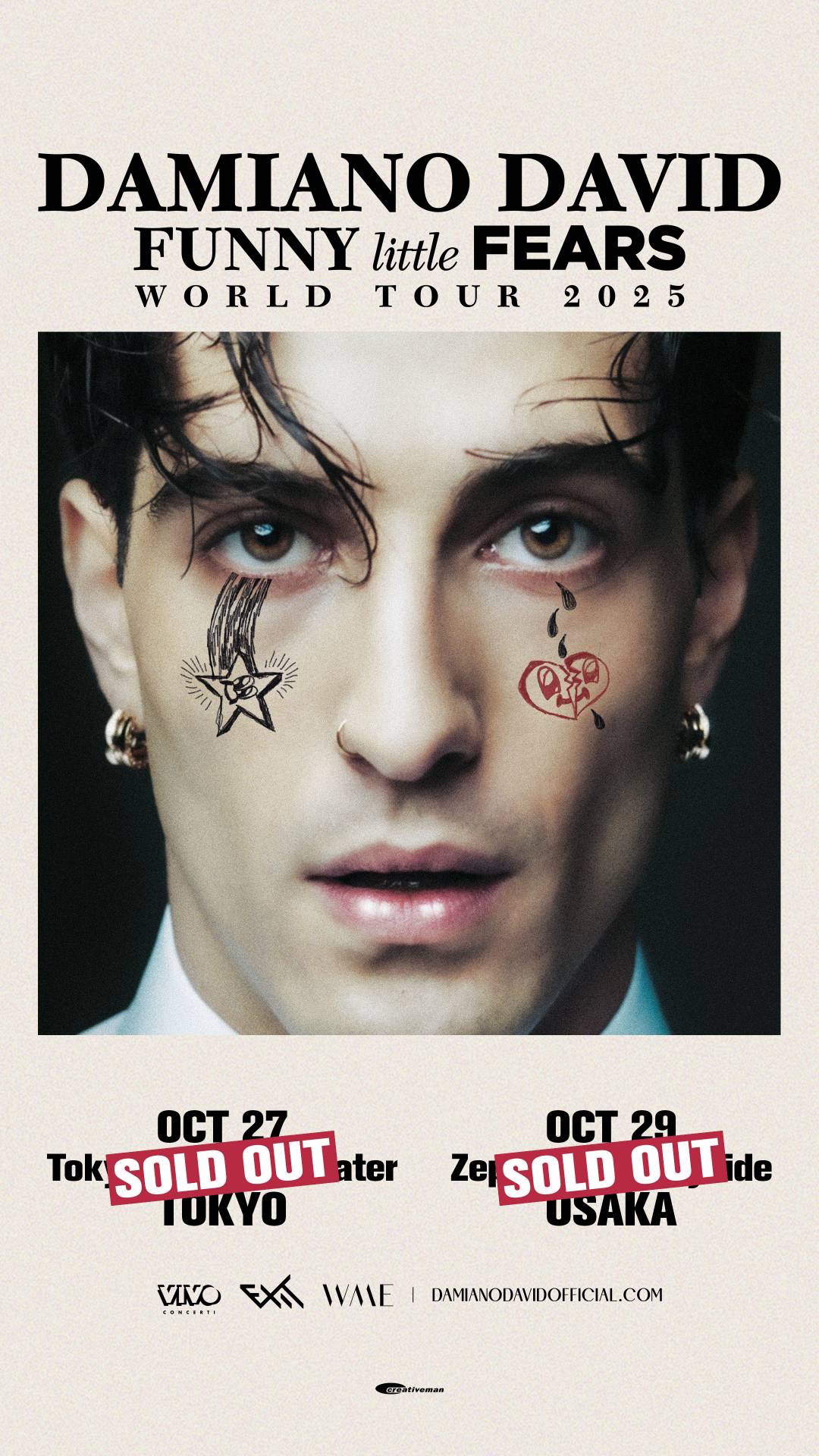 DAMIANO DAVID WORLD TOUR 2025 | ダミアーノ・デイヴィッド 2025 来日