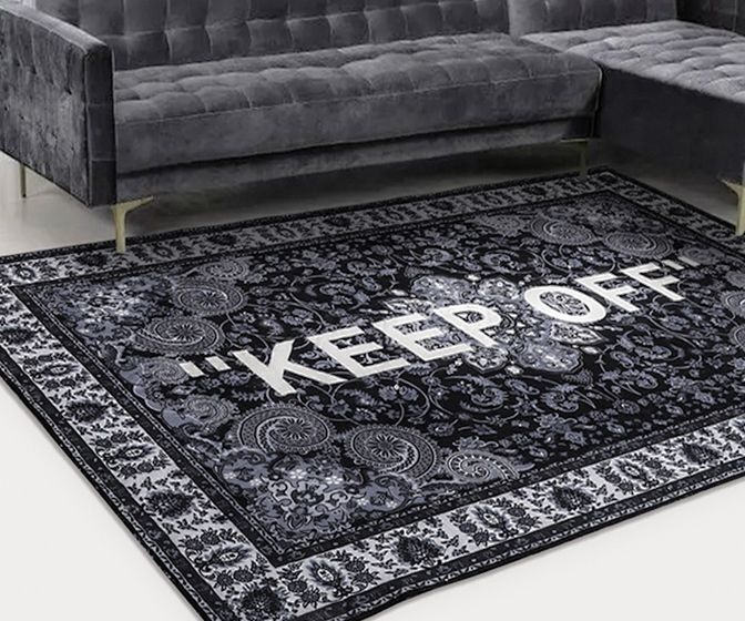 Paisley KEEP OFF Logo Rug ペイズリー柄 バンダナ柄 キープオフ ラグ