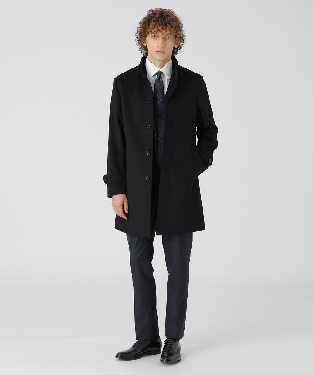 一部店舗限定】ウールスタンドカラーコート（コート）｜BLACK LABEL